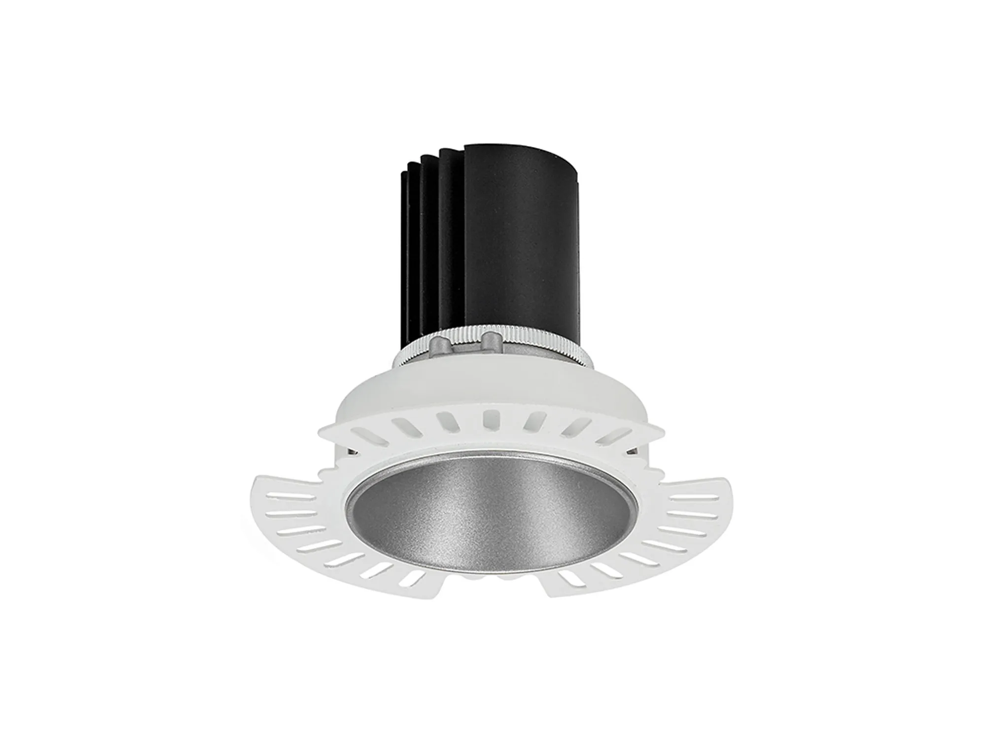 Basy 12 Tridonic Powered 12W 2700K 1200lm 36° CRI>90 LED Engine Silver Fixed Recessed Spotlight, IP20 DM201825  Dlux Basy 12